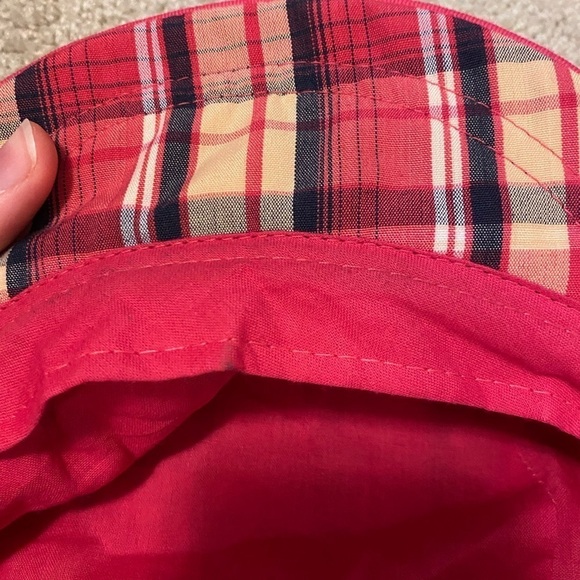 Girls Pink Plaid Hat - Picture 7 of 9